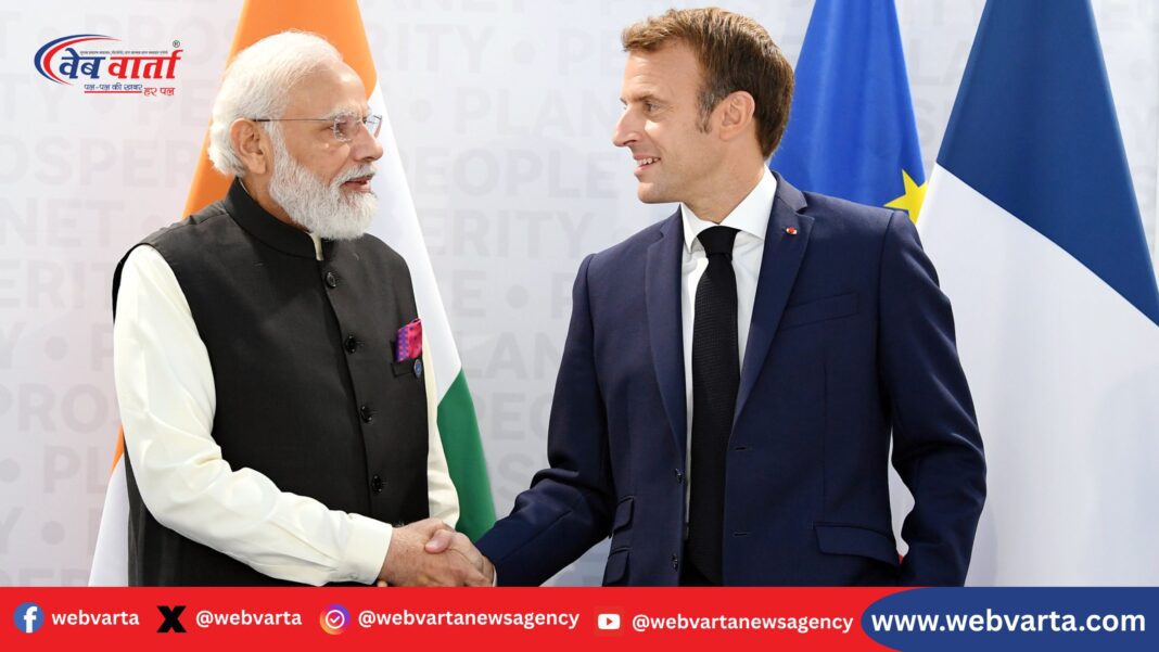 पीएम मोदी और फ्रांस राष्ट्रपति इमैनुएल मैक्रों की फोन वार्ता