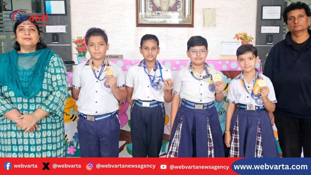 ज्ञान गंगा ग्लोबल स्कूल की खिलाड़ी वनिशा को हरियाणा स्टेट ताइक्वांडो चैंपियनशिप 2025 में रजत पदक के साथ सम्मानित किया गया