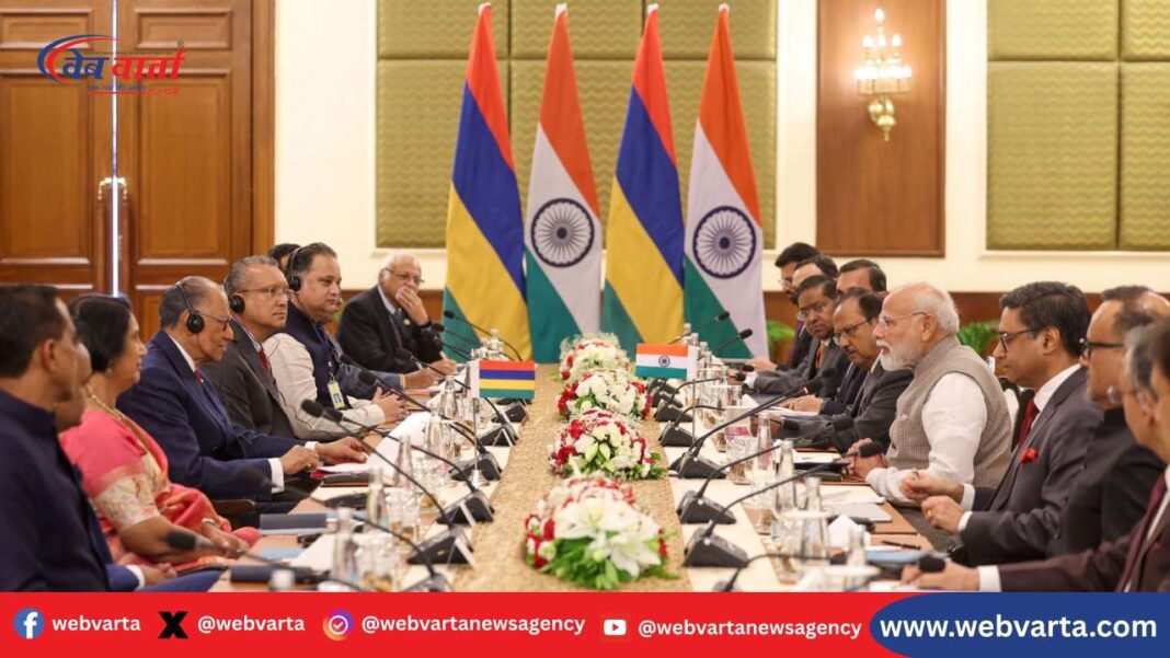 भारत और मॉरीशस के बीच विशेष आर्थिक पैकेज की संयुक्त घोषणा