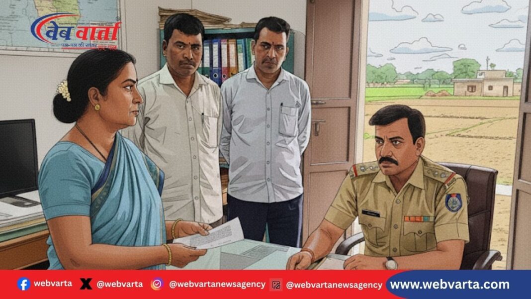 ललितपुर में पार्वती देवी ने दबंगों के खिलाफ SP को आवेदन दिया