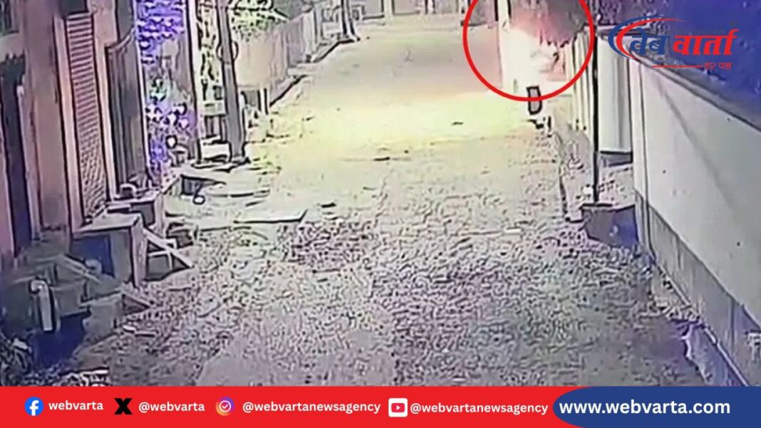 गाजियाबाद दीपावली पति आत्मदाह CCTV