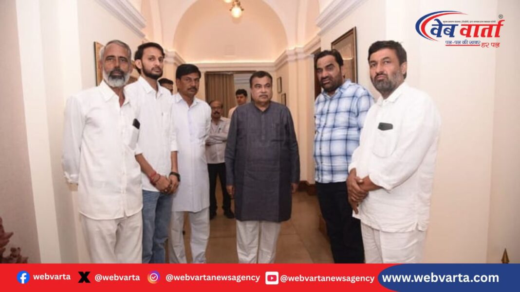 हनुमान बेनीवाल नितिन गडकरी मुलाकात राहुल घोसलिया एयरलिफ्ट मांग