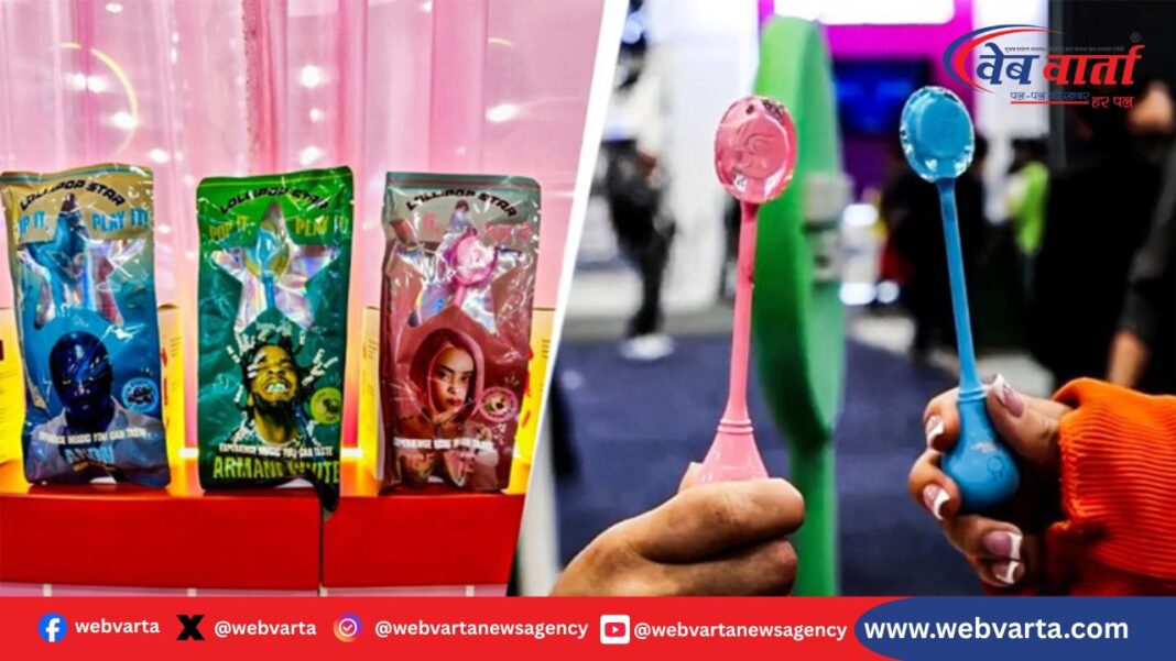CES 2026 Lollipop Star बोन कंडक्शन ऑडियो गैजेट मुंह में संगीत