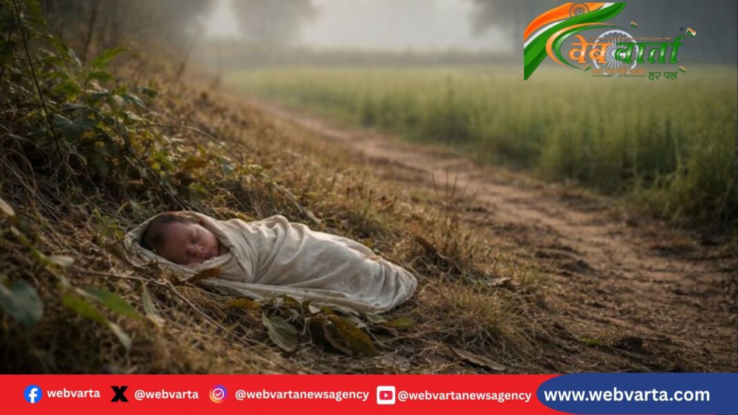 देवरिया में झाड़ी में मिली नवजात बच्ची का मामला