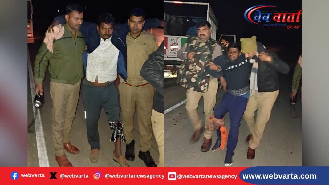 हरदोई पुलिस मुठभेड़ में गिरफ्तार पशु तस्कर
