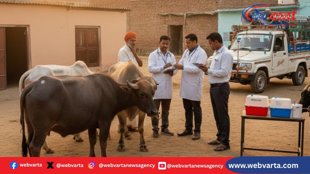 कुशीनगर में खुरपका मुँहपका रोग के लिए पशु टीकाकरण अभियान