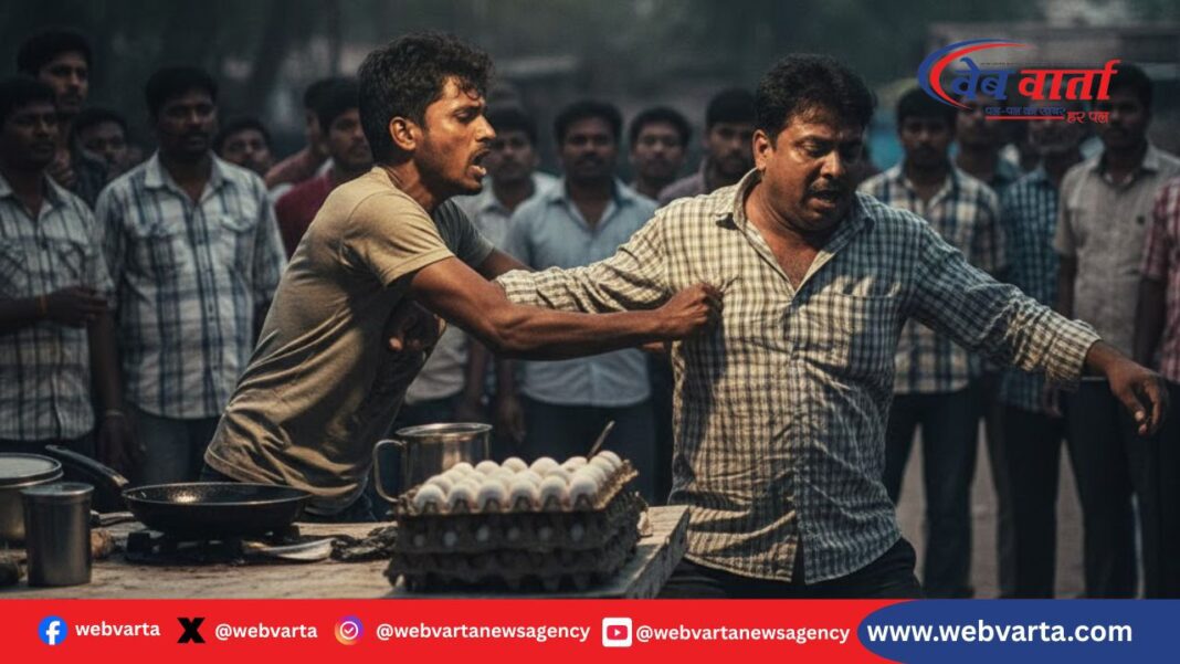 कुशीनगर अंडा विवाद चाकू हमला घायल 2026