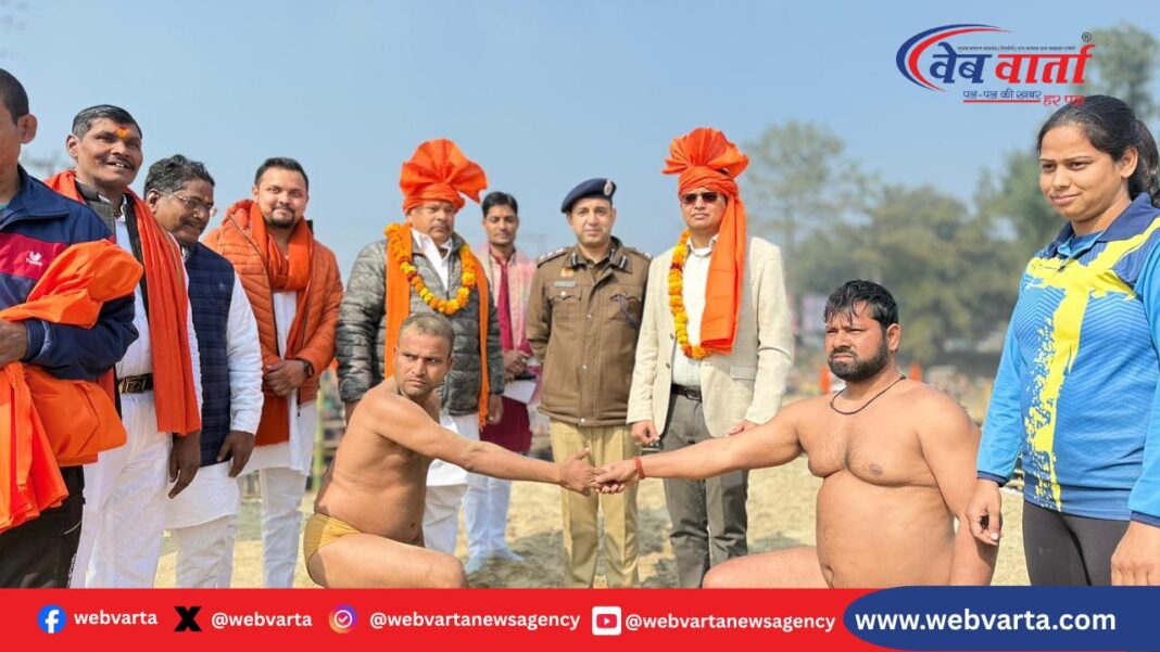 सिद्धार्थनगर में राम राम महादंगल में पहलवानों ने दिखाया दम