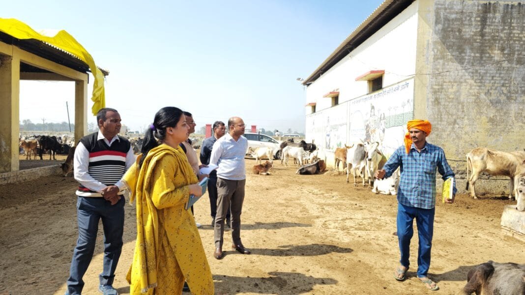 DM inspected Kanha Gaushala Sewakrampur in Balrampur development block and gave necessary guidelines