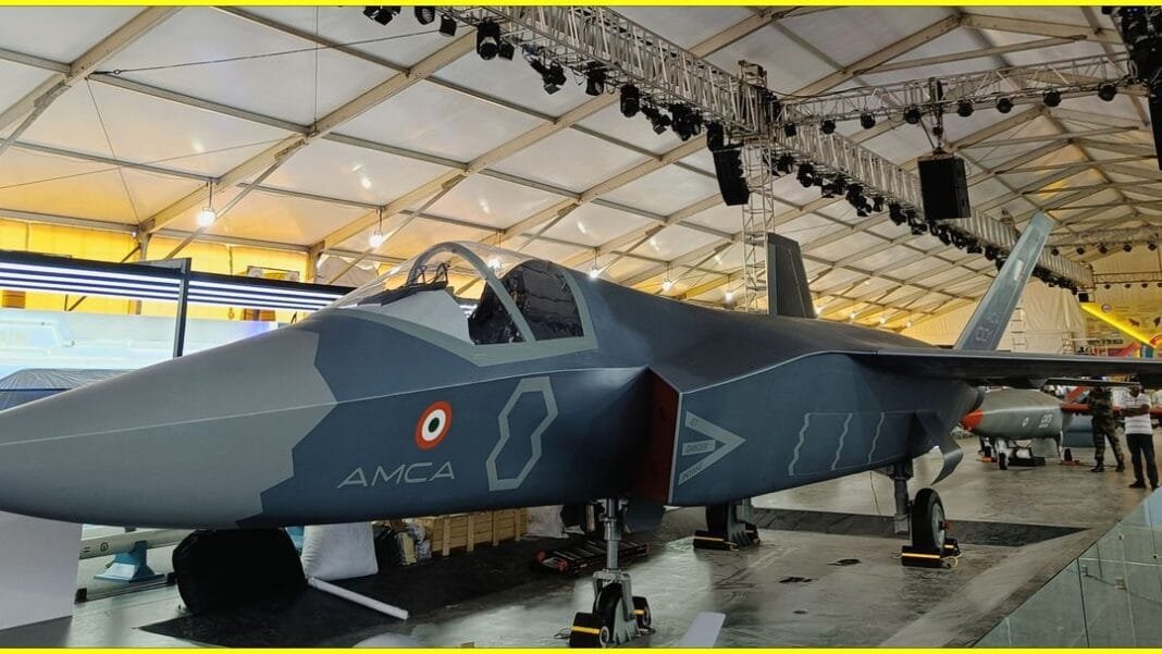 Fifth generation indigenous multirole combat aircraft displayed in India Pavilion