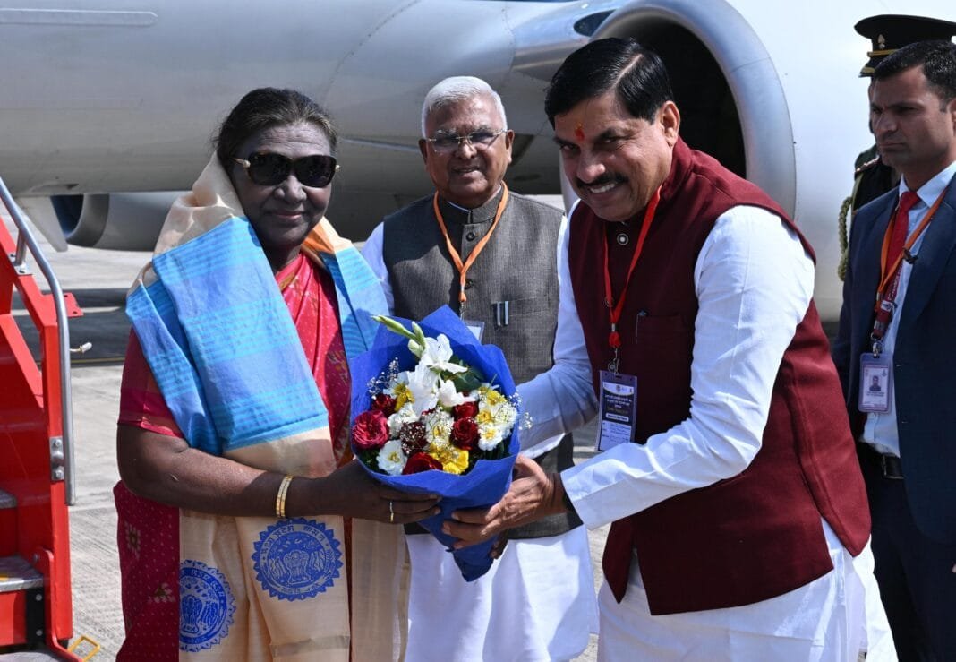 President Murmu CM Mohan Yadav Governer Patel