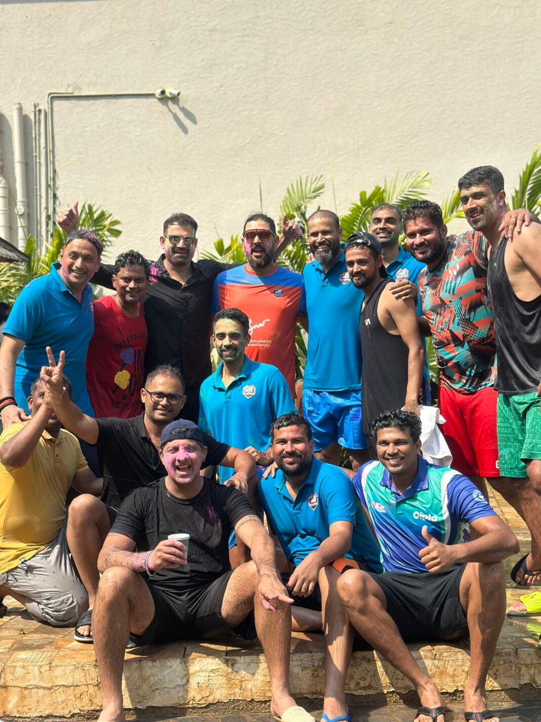 Cricketers Holi