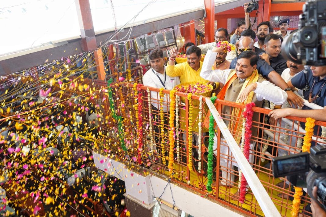 Mohan Yadav at KArila Mandir