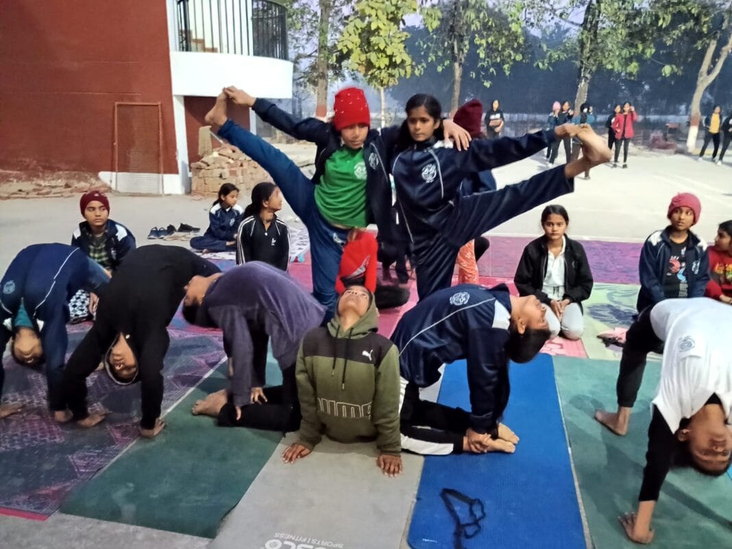 wonderful demonstration of Yoga and Taekwondo at PM Shri Jawahar Navodaya Vidyalaya Ghulghulpur