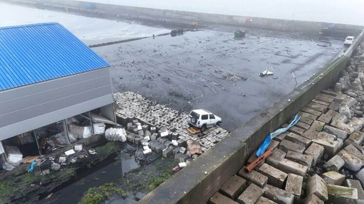 Flooding in the town of Severo Kurilsk located on Russias Kuril islands5