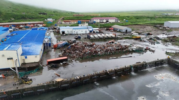 Flooding in the town of Severo Kurilsk located on Russias Kuril islands7