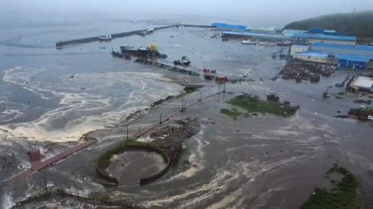 Flooding in the town of Severo Kurilsk located on Russias Kuril islands8