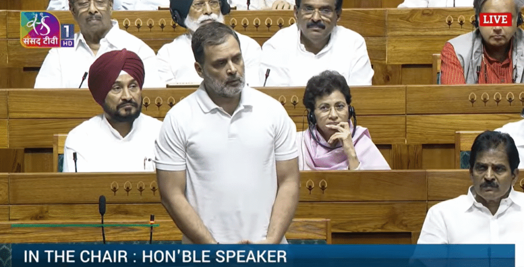 National-09 लोकसभा में ऑपरेशन सिंदूर बहस के दौरान राहुल गांधी