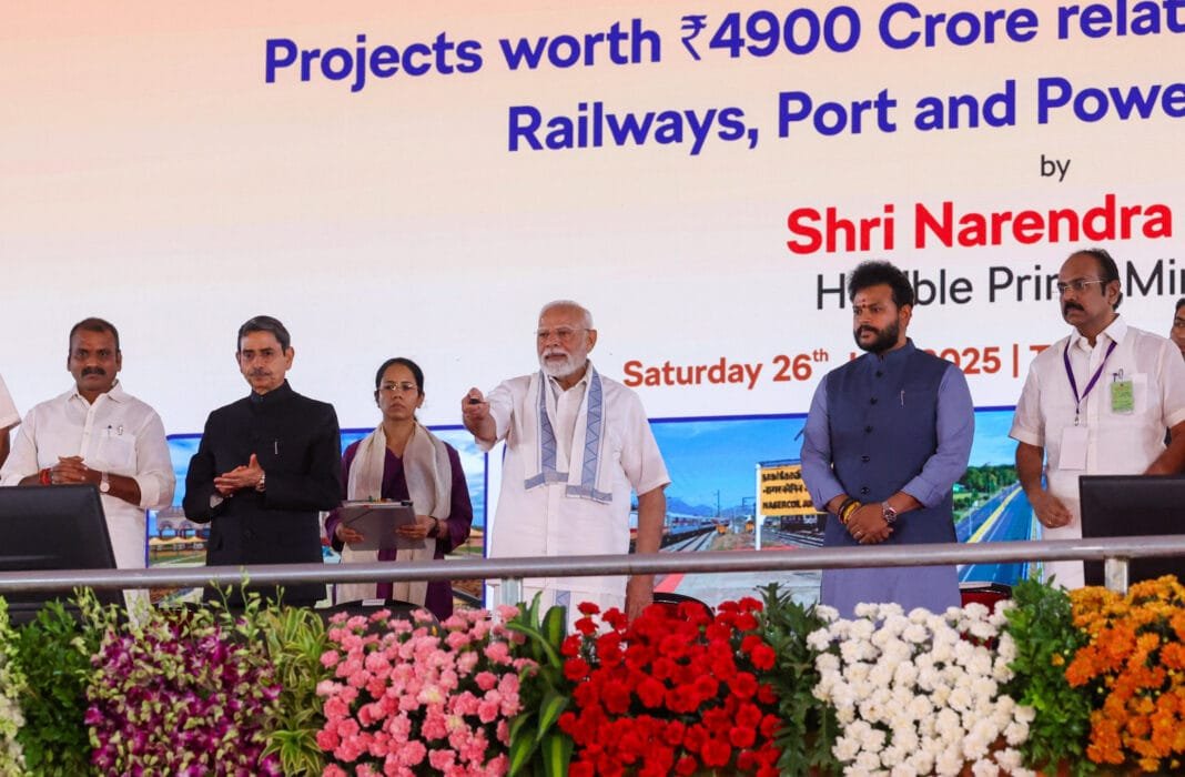 मोदी ने तमिलनाडु में 4800 करोड़ रुपये की परियोजना का किया लोकार्पण-शिलान्यास