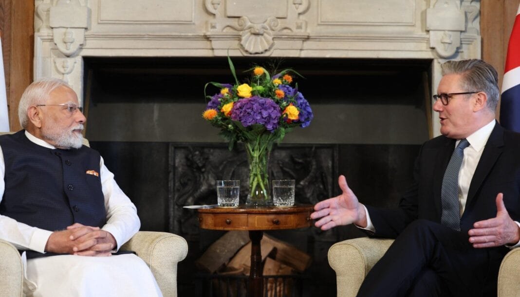 PM Modi Keir Starmer UK