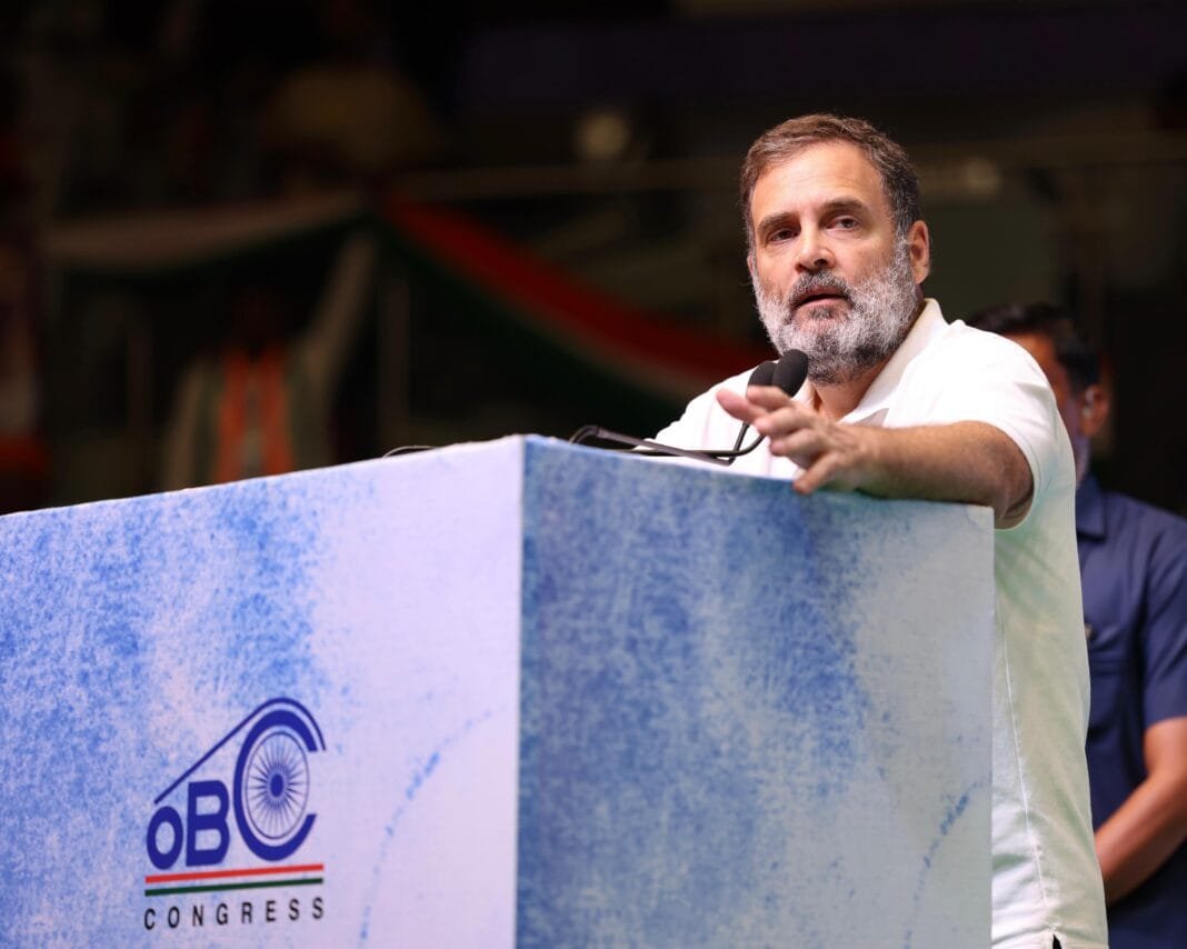 At OBC Justice Conference, Rahul Gandhi