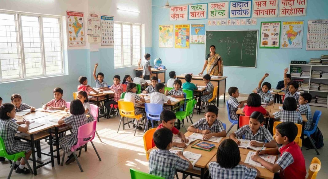 कुशीनगर में विद्यालय युग्मन की प्रक्रिया