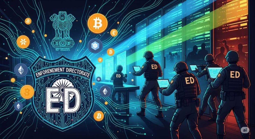 ईडी की साइबर फ्रॉड के खिलाफ छापेमारी की कार्रवाई
