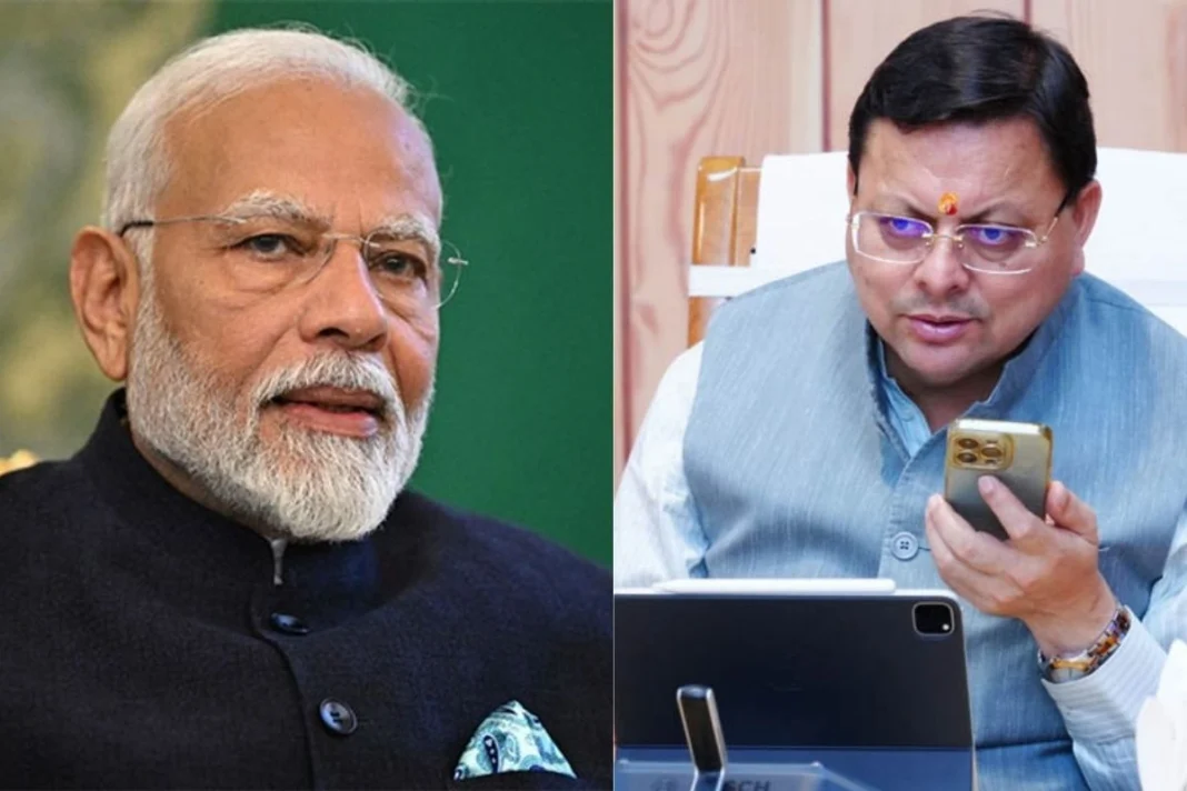 PM Modi CM Dhami उत्तरकाशी आपदा: पीएम मोदी ने सीएम धामी से की बात, राहत कार्यों में हरसंभव मदद का आश्वासन