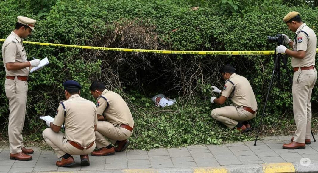 इंदौर में नवजात बच्ची का शव, नवजात बच्ची शव पुलिस जांच, नवजात बच्ची झाड़ियों में मिला शव, इंदौर पुलिस जांच नवजात बच्ची