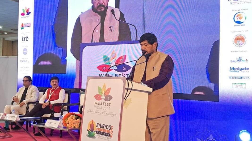 आरोग्य फेस्ट 2025 में केंद्रीय मंत्री रामदास अठावले का संबोधन