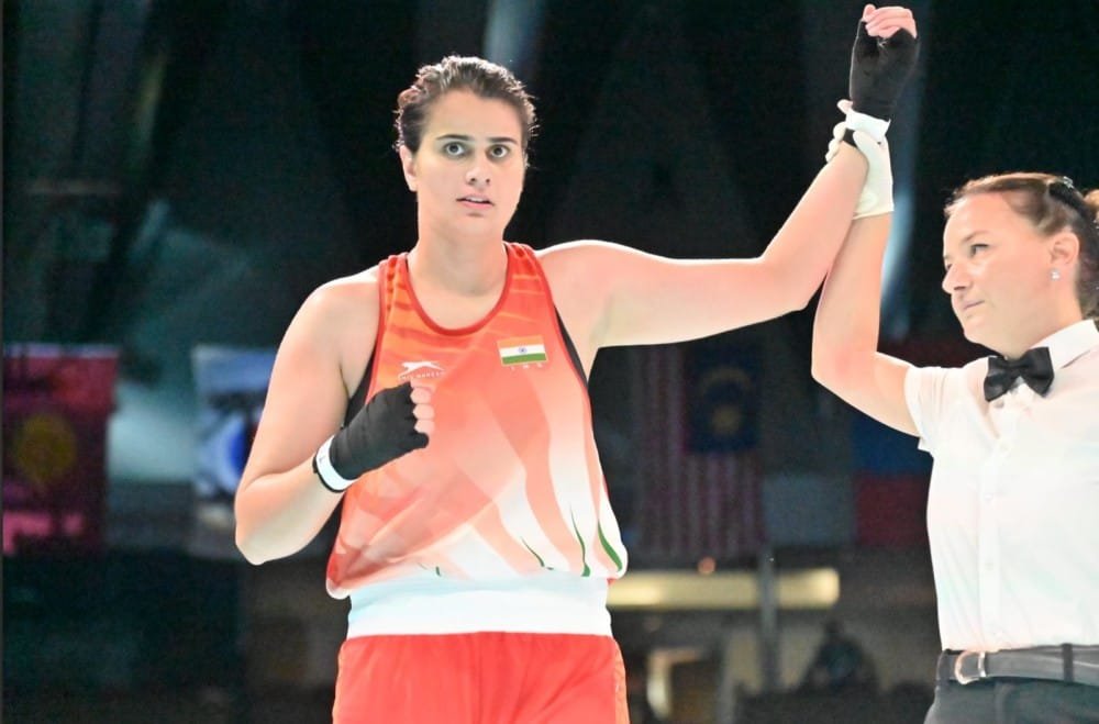 Ritika Singh Asian U22 Boxing Championship रीतिका ने एशियाई मुक्केबाजी चैंपियनशिप में स्वर्ण पदक जीतते हुए