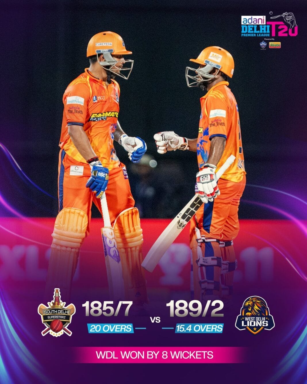डीपीएल 2025 : अंकित कुमार और कृष यादव की साझेदारी से वेस्ट दिल्ली लायंस की जीत