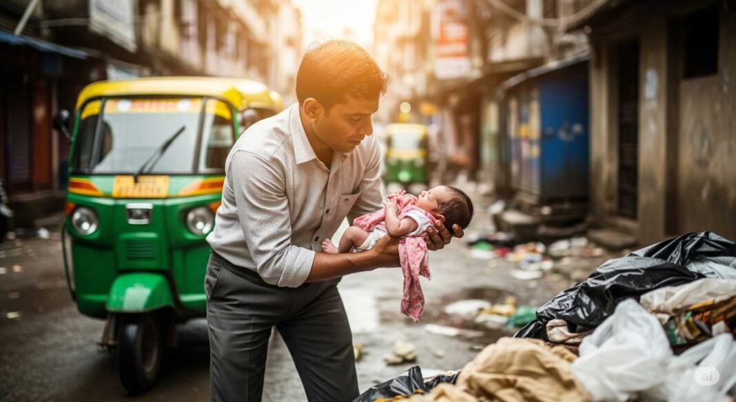 हावड़ा में ई-रिक्शा चालक ने नवजात बच्ची को कूड़े के ढेर से बचाया