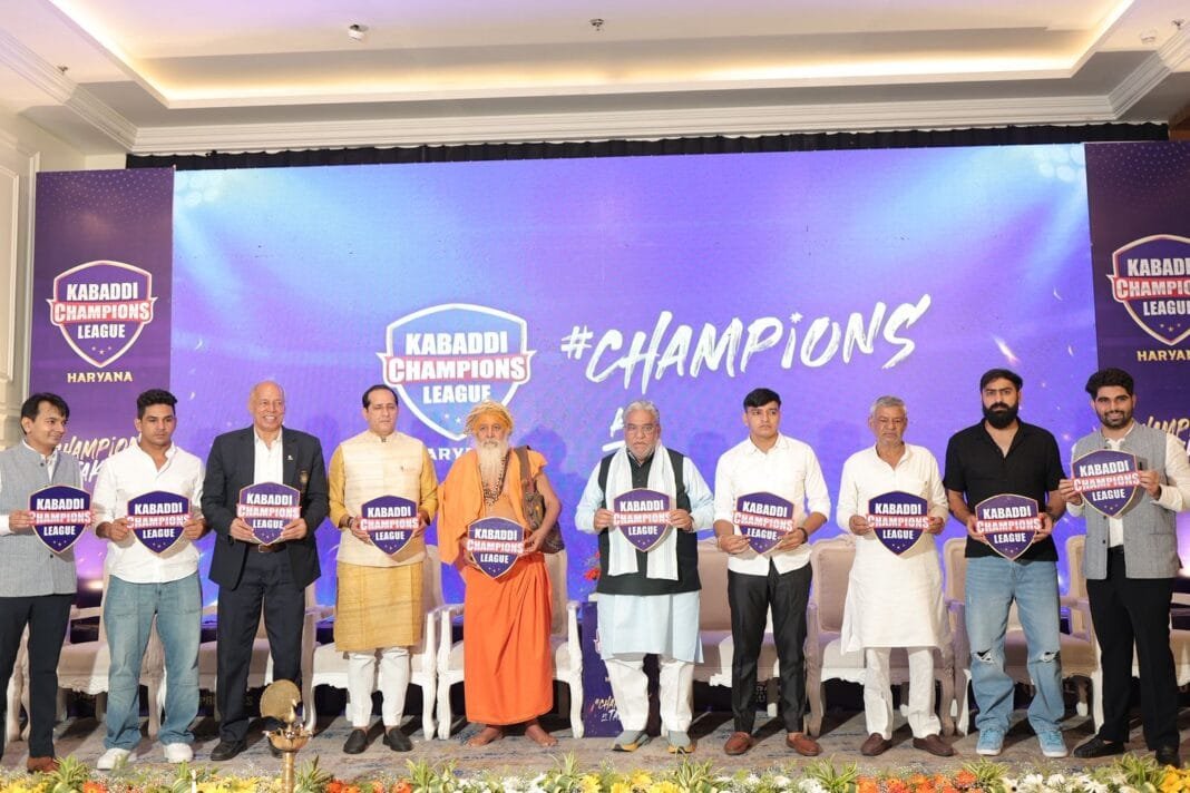 सोनीपत में कबड्डी चैंपियंस लीग हरियाणा का उद्घाटन करते कैबिनेट मंत्री कृष्ण लाल पंवार