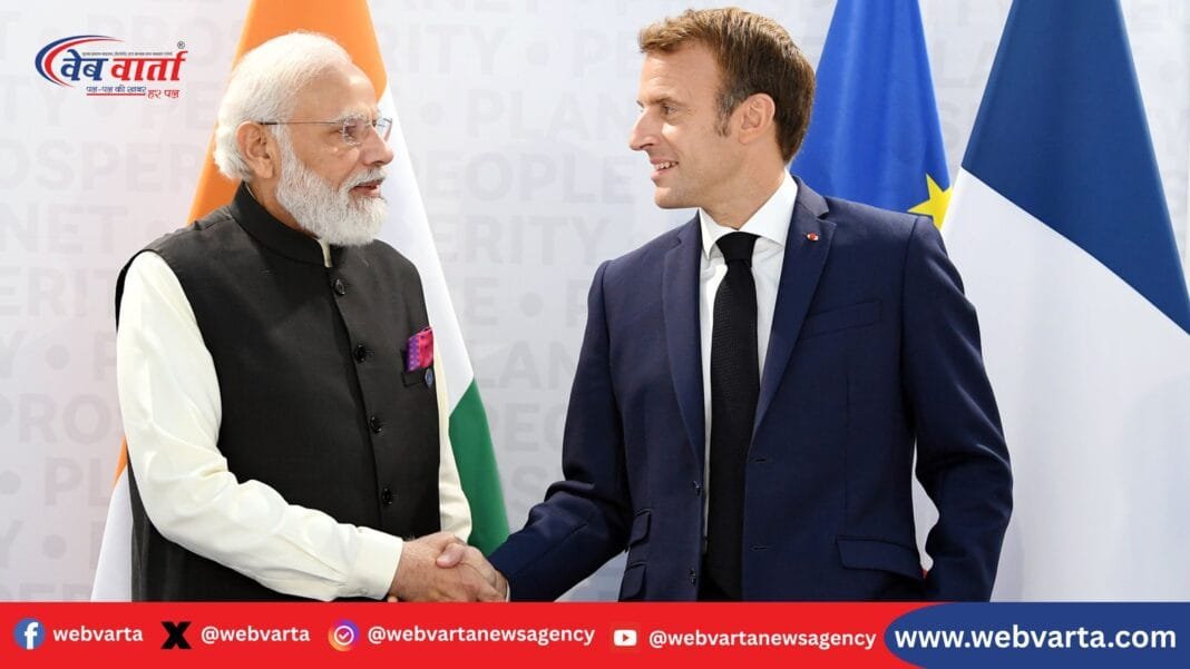 PM Modi & Macron पीएम मोदी और फ्रांस राष्ट्रपति इमैनुएल मैक्रों की फोन वार्ता