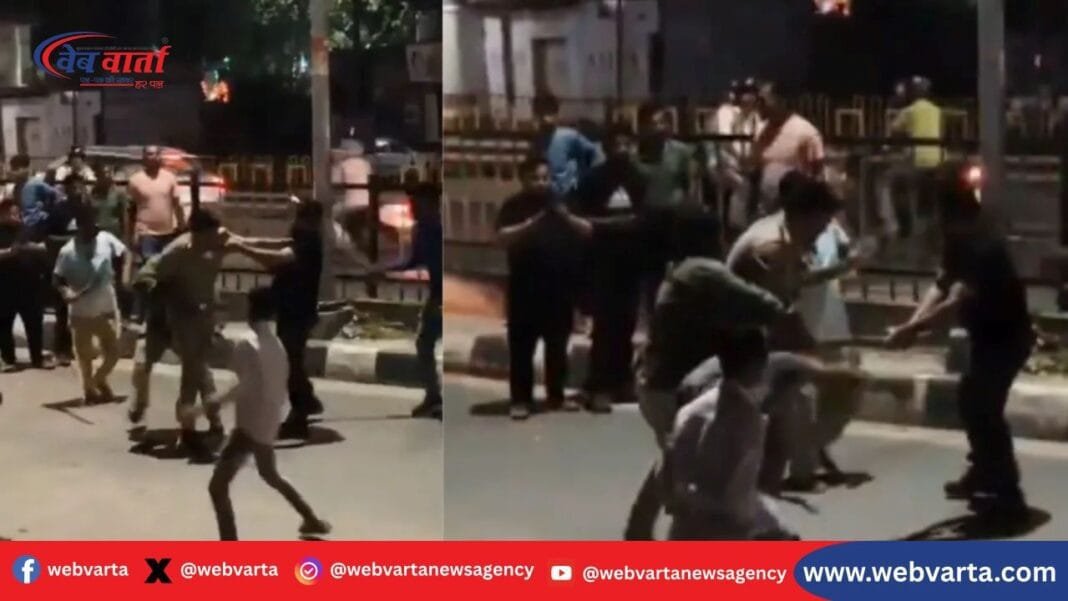 agra-excise-inspector-attack-viral-video आगरा में आबकारी टीम पर दबंगों का हमला: वायरल वीडियो का दृश्य