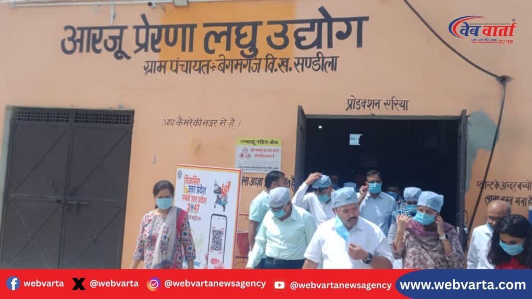 हरदोई में समर्थ उत्तर प्रदेश–विकसित उत्तर प्रदेश अभियान के तहत प्रबुद्धजनों का ग्रामीण भ्रमण