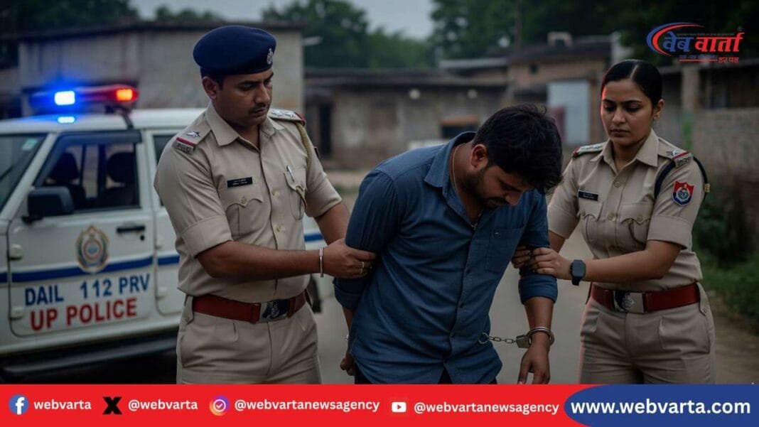 kushinagar-police-arrests-for-rape-and-conversion कुशीनगर के नेबुआ नौरंगिया में हिंदू नाबालिग युवती से दुष्कर्म और धर्म परिवर्तन के आरोपी को पुलिस ने किया गिरफ्तार | प्रतीकात्मक चित्र, (साभार - जैमिनी AI)