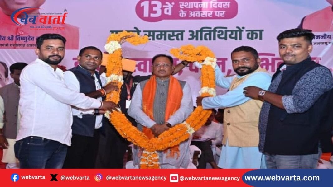 सीएम विष्णुदेव साय कांकेर विकास कार्य लोकार्पण शिलान्यास