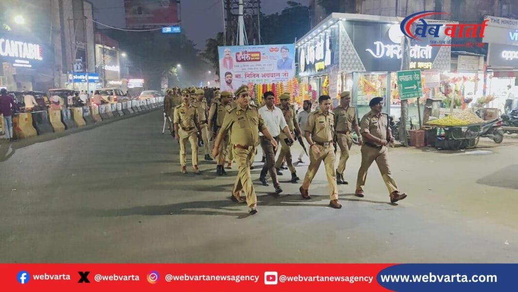 हरदोई एसपी अशोक कुमार मीणा दीपावली गश्त 2025