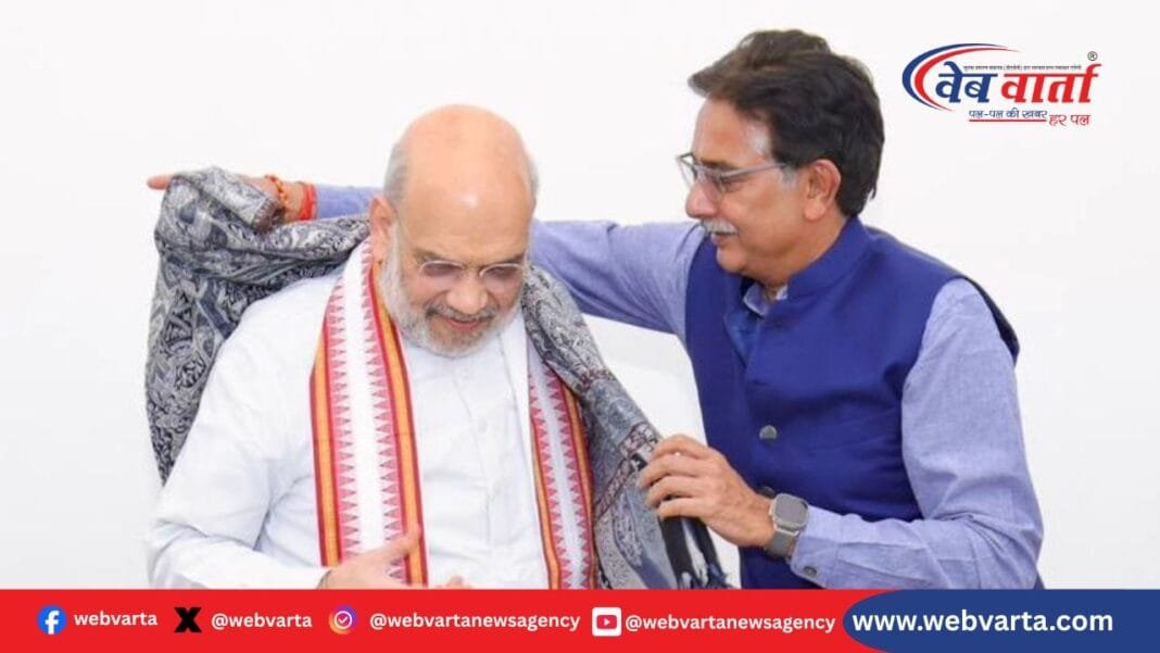 jhansi-anurag-sharma-amit-shah-meeting-2025 अनुराग शर्मा अमित शाह मुलाकात 2025
