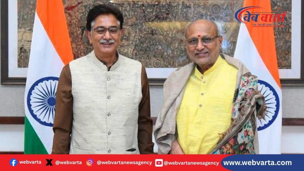 अनुराग शर्मा उपराष्ट्रपति सी.पी. राधाकृष्णन मुलाकात 2025