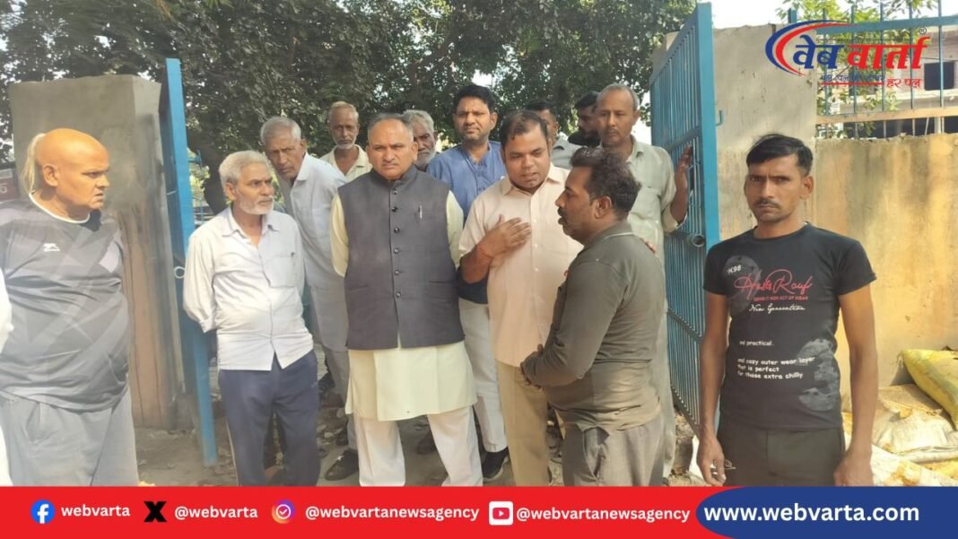 सोनीपत छठ घाट निरीक्षण मेयर राजीव जैन 2025