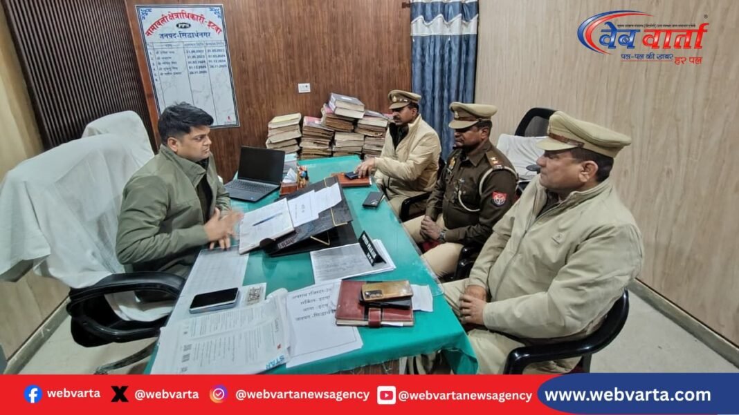 सिद्धार्थनगर में इटवा सर्किल की अपराध समीक्षा गोष्ठी