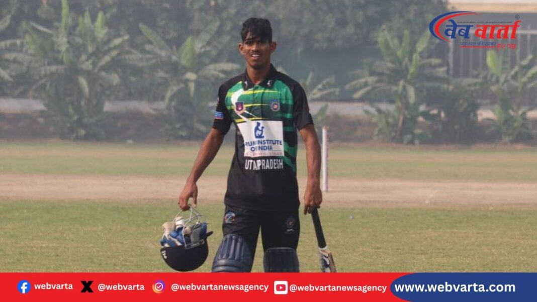 Kushinagar Akash Saini Asia Cup Deaf Cricket Team Selection कुशीनगर आकाश सैनी एशिया कप डेफ क्रिकेट टीम चयन बधाई