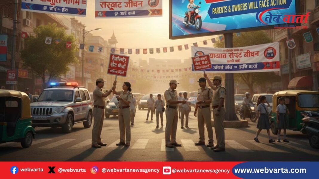 कुशीनगर सड़क सुरक्षा बैठक एसपी निर्देश नाबालिग चालक कार्रवाई