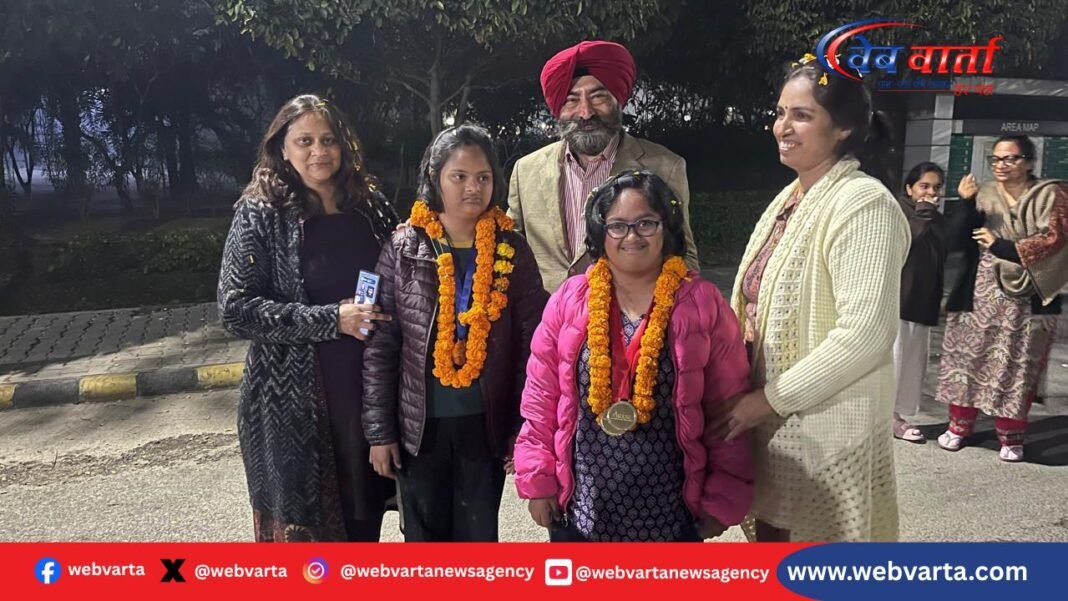 एशिया–प्रशांत डाउन सिंड्रोम खेल 2026 में पदक जीतते NIFTEM-K के खिलाड़ी