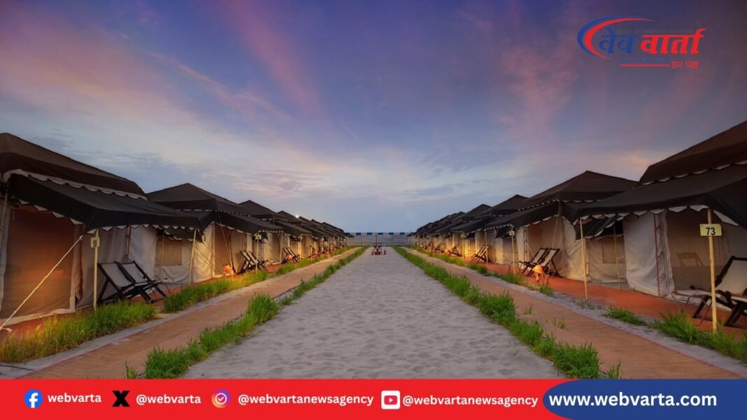 Sangam Tent City Prayagraj Makar Sankranti प्रयागराज संगम तट पर आधुनिक टेंट कॉलोनी