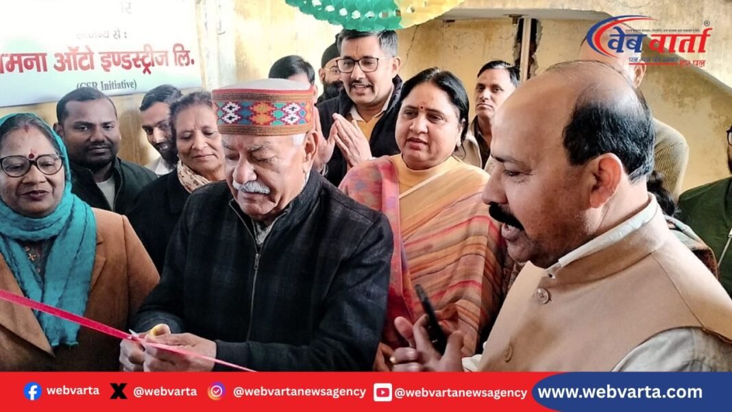 यमुनानगर लाजपत नगर सिलाई प्रशिक्षण केंद्र शुभारंभ मेयर विधायक