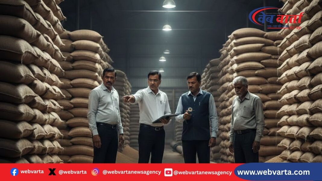 बलरामपुर के राज्य भंडारगृह खुटेहना में जांच के बाद डिपो प्रभारी को निलंबित किया गया। जीरो टॉलरेंस नीति